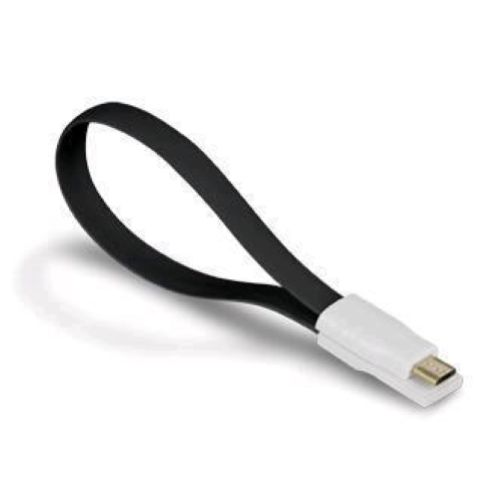 ATLANTIS LAND SMARTIX CAVO MAGNETICO USB 2.0 A/MICRO B 0.2 MT NERO